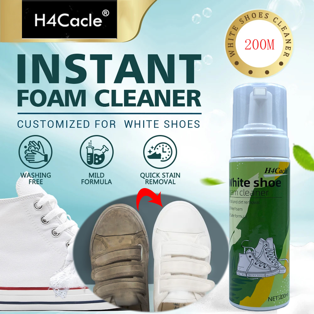 Sneaker Care Whitener - H4Cacle Multipurpose Sneaker Cleaner White Mesh