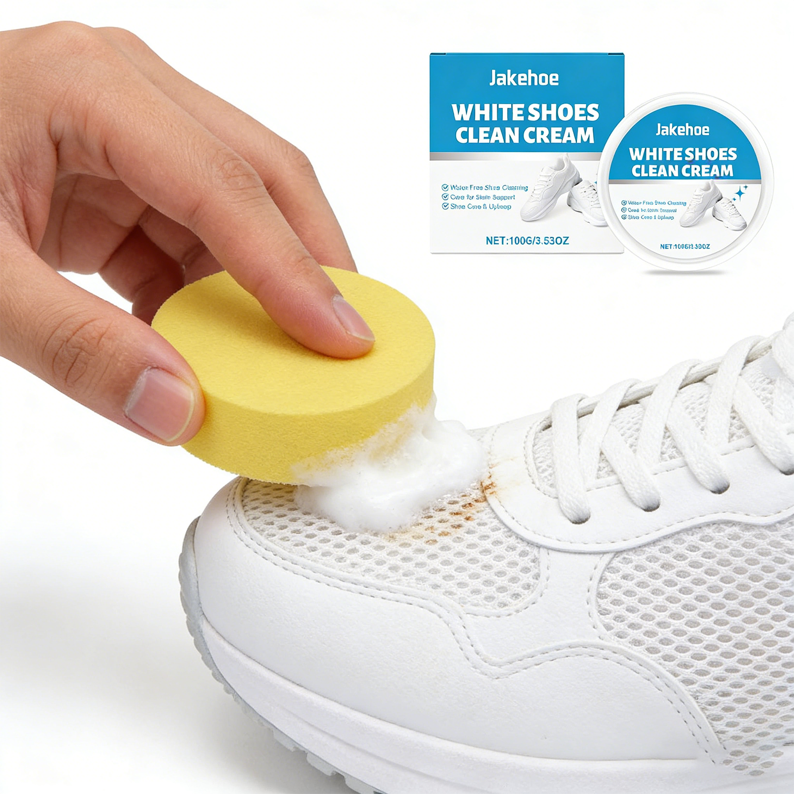 Sneaker Care Whitener - White Shoe Cleaner Cream Sneaker Stain