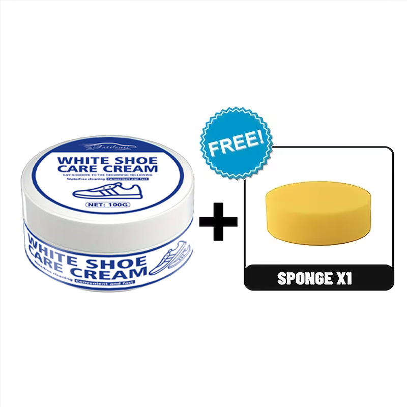 White Sneaker Care Cream with  - Sneaker Care Whitener avis et prix