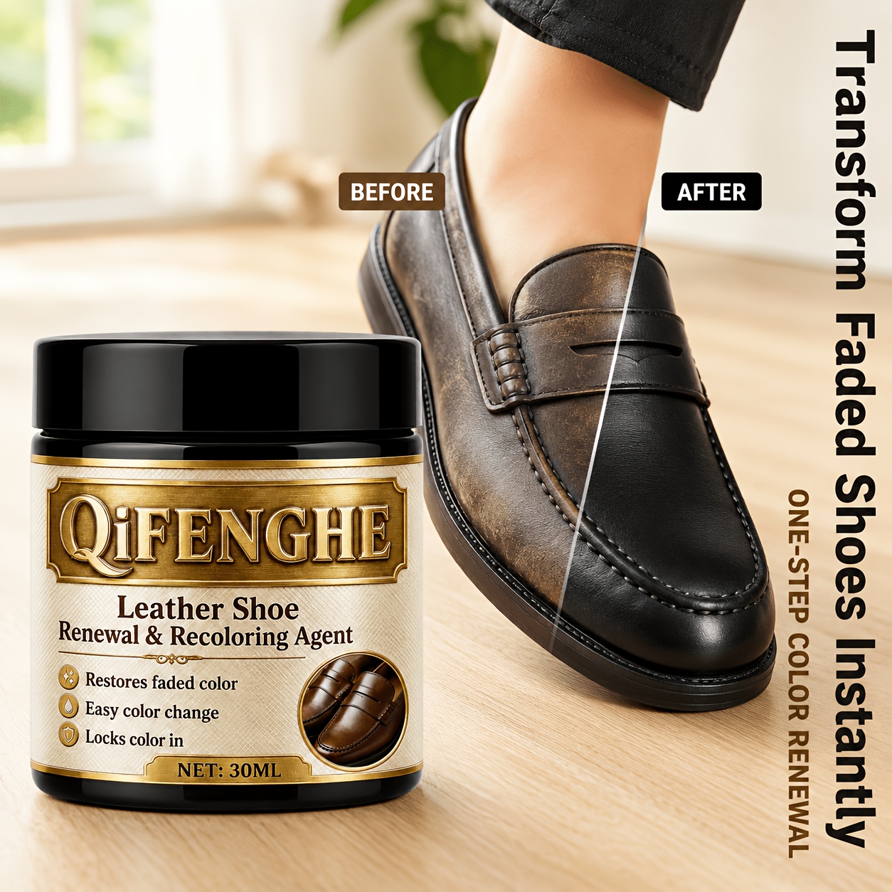 Leather Shoe Renewal Recolorin - Shoe Polish Cream avis et prix