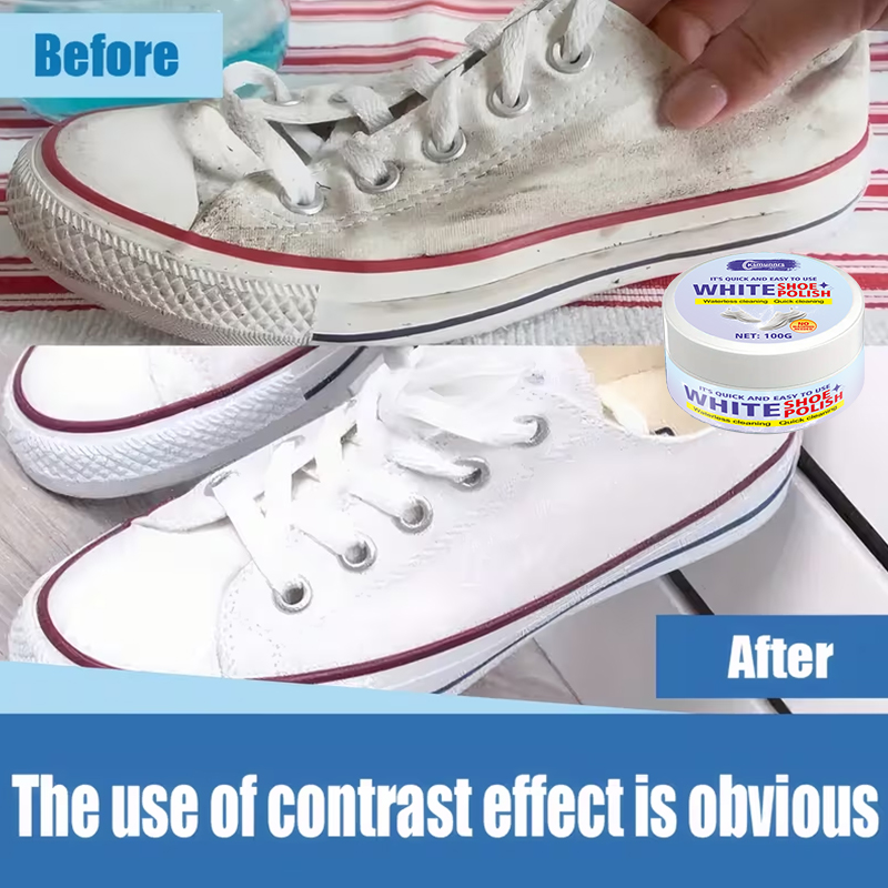 White Shoe Care Cream, Polishi - Sneaker Care Whitener avis et prix