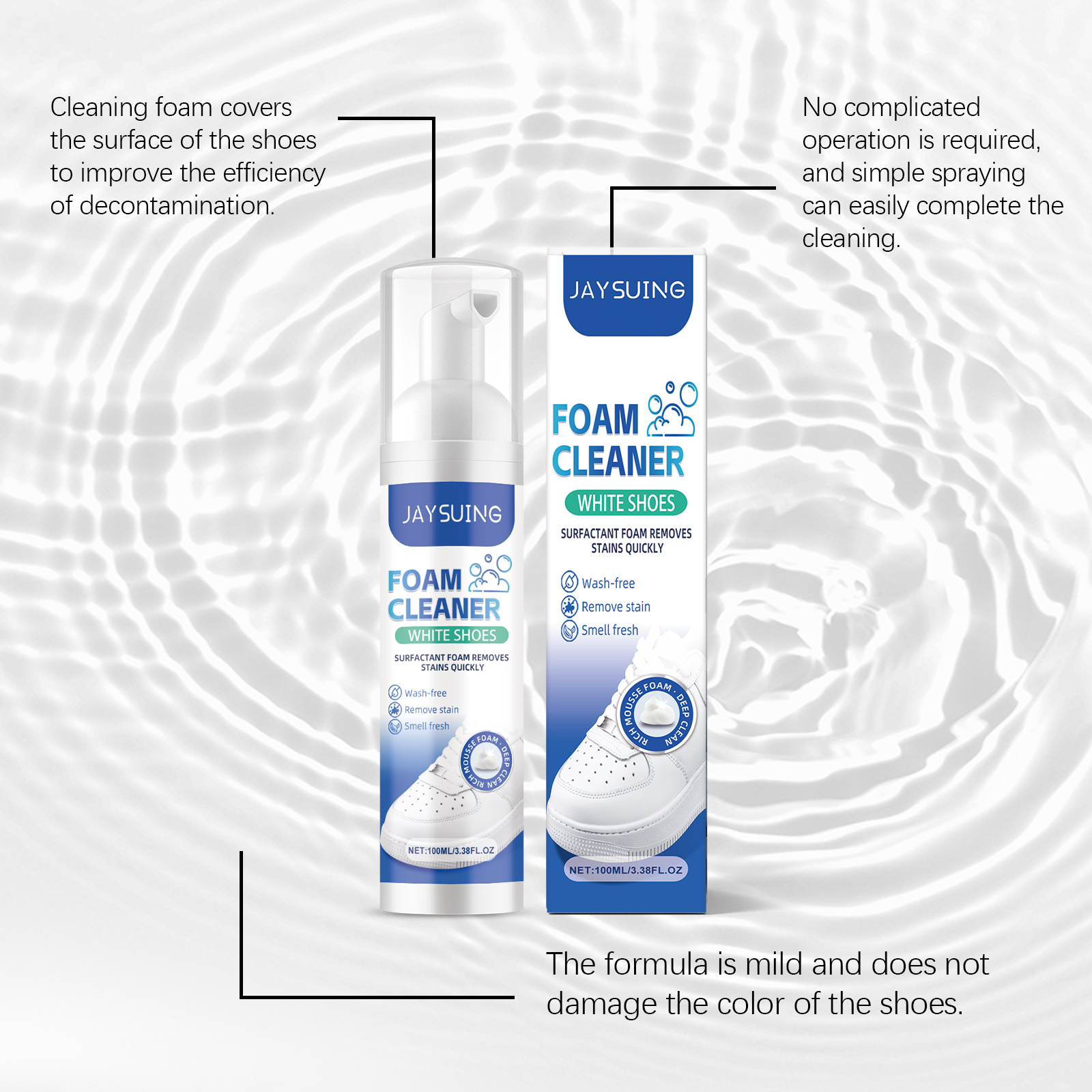 White Shoes Foam Cleaner No Ri - Sneaker Care Whitener avis et prix