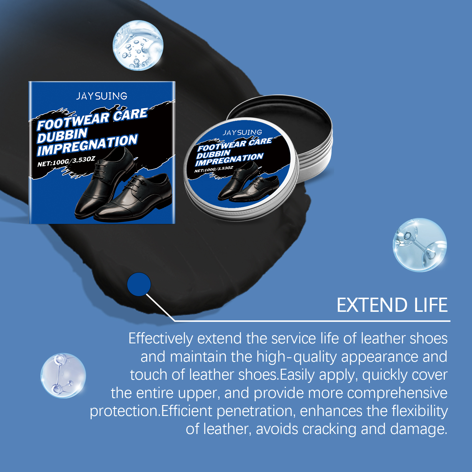 Leather Shoe Care Wax - Househ - Shoe Polish Cream avis et prix