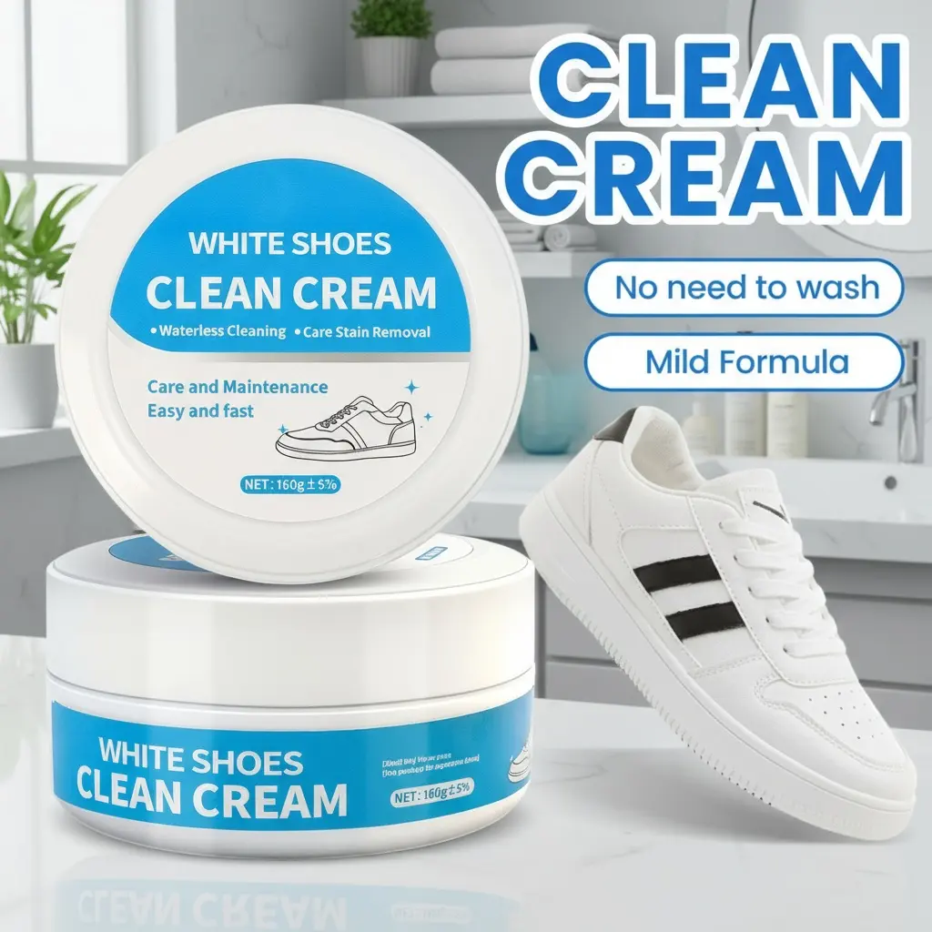 White Shoe Cleaner Cream Sneak - Sneaker Care Whitener avis et prix